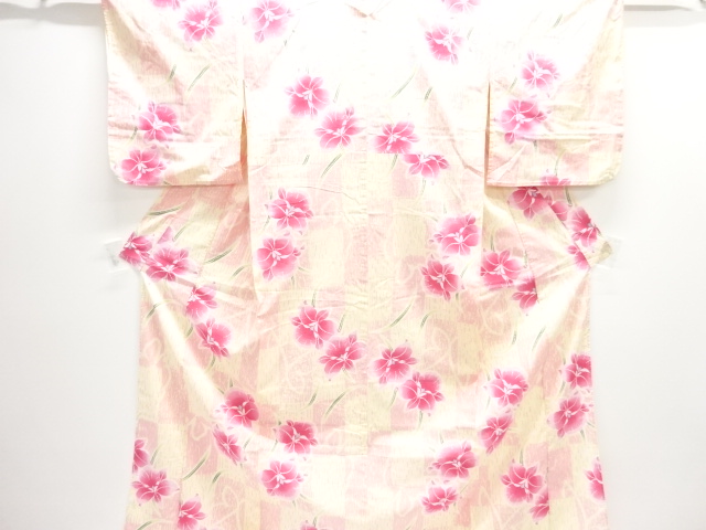 JAPANESE KIMONO / YUKATA / COTTON / ORCHID
